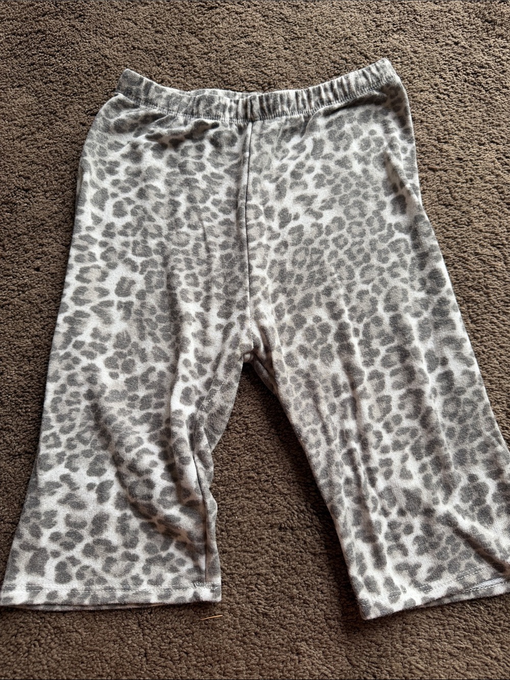 Vine & Love Gray Leopard Bike Shorts